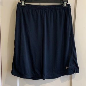 Nike navy training shorts